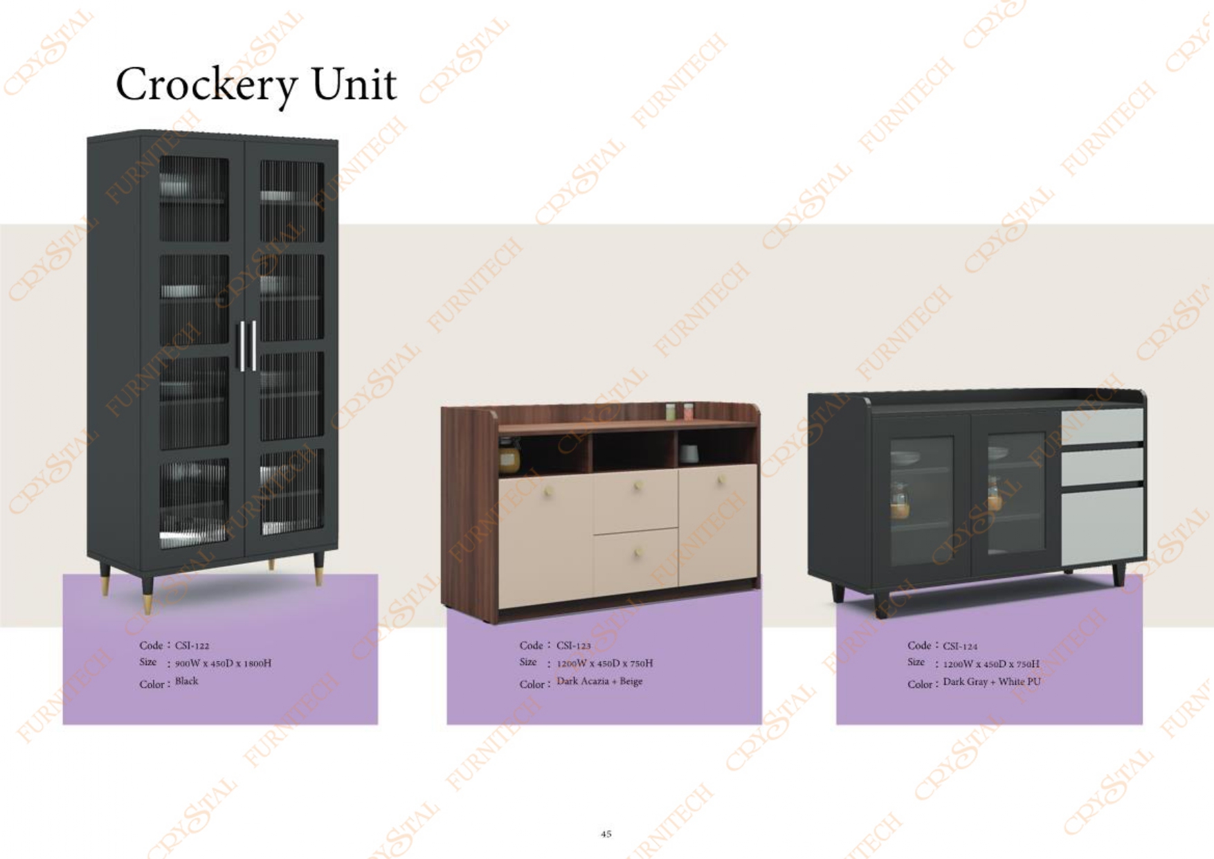 Crockery Unit Design