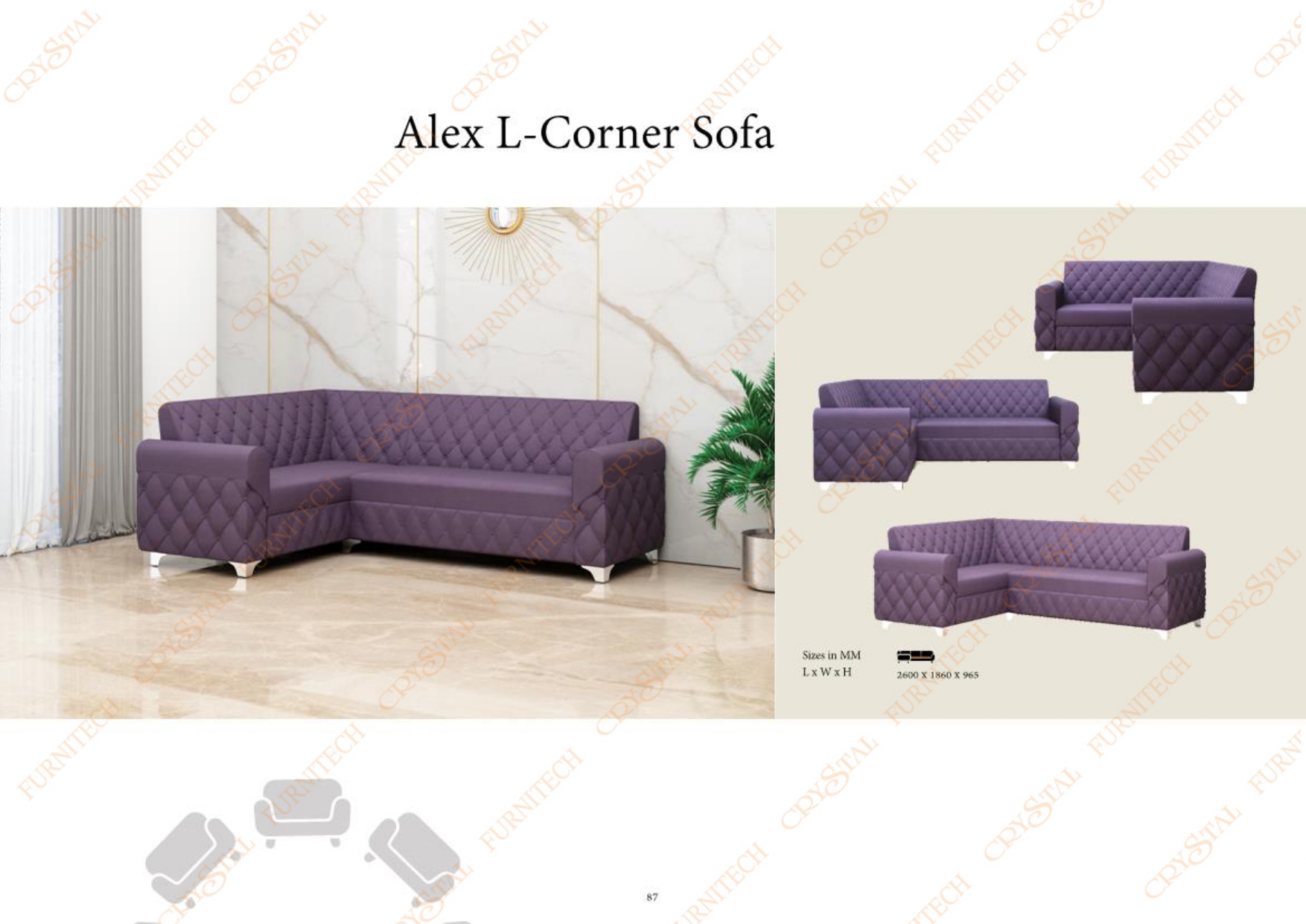 Alex L Corner Sofa