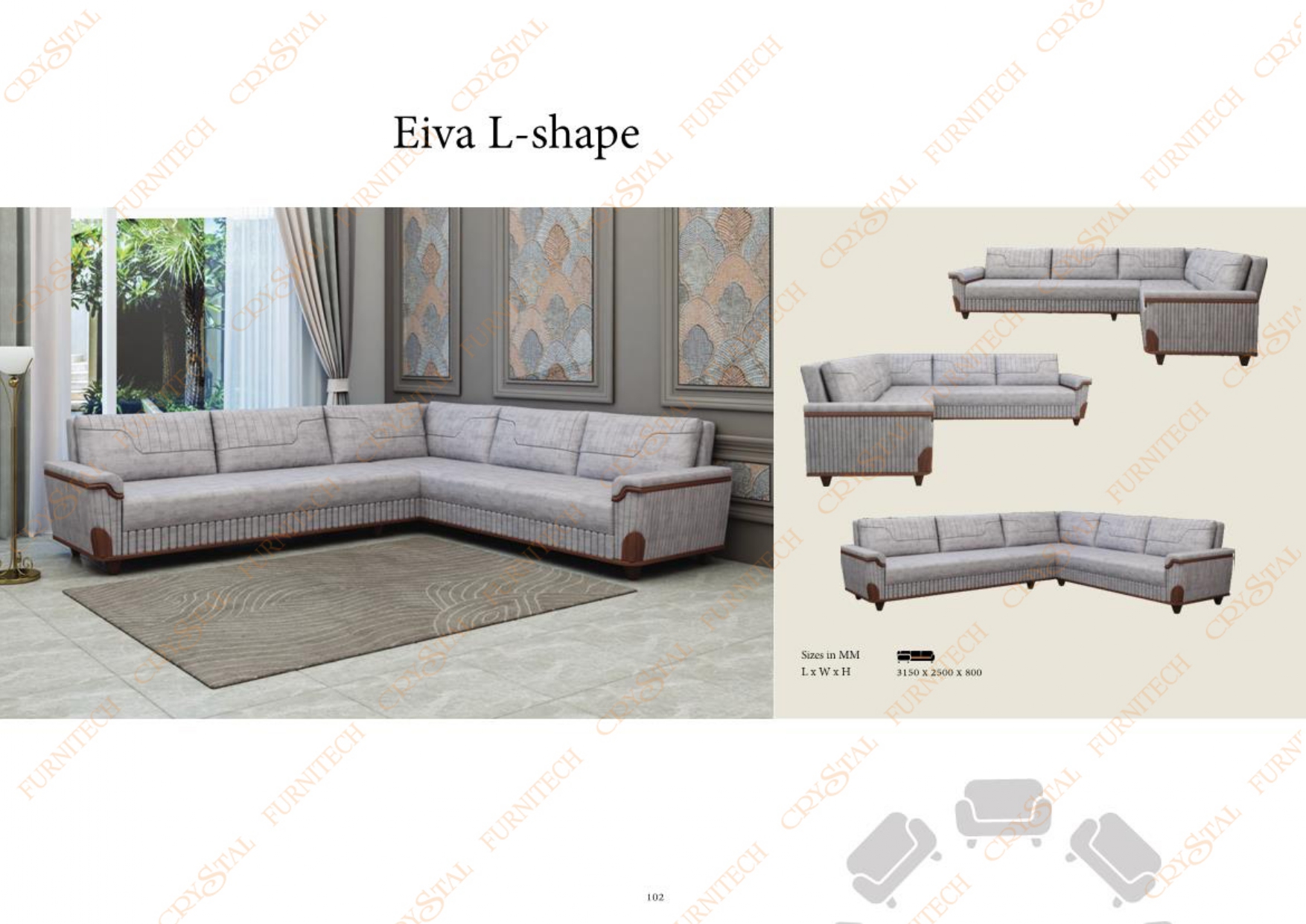 Eiva L Shape Sofa