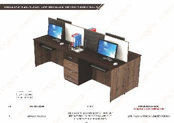 Wooden Back to Back Workstation without side partition